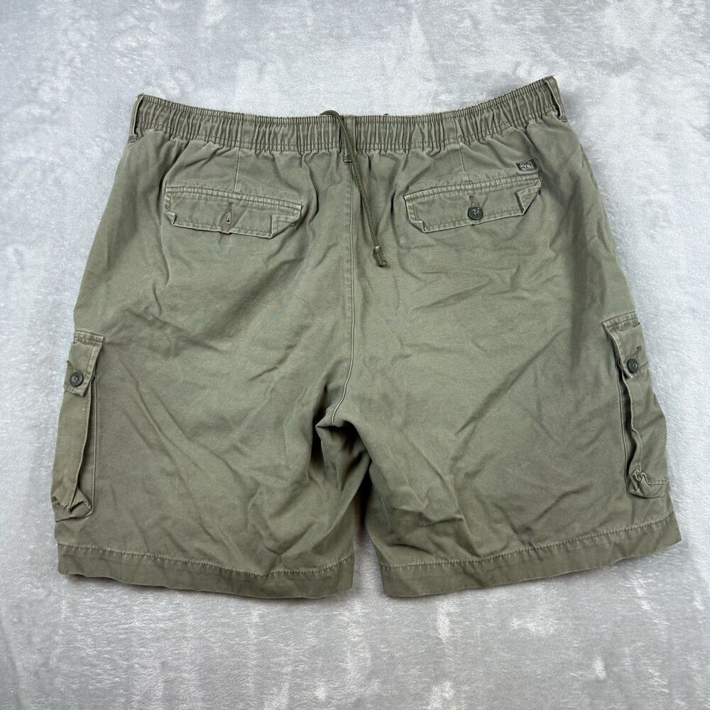 Van Heusen Olive Green Cargo Shorts Men’s Size 38 Military Utility Cotton - Picture 5 of 7